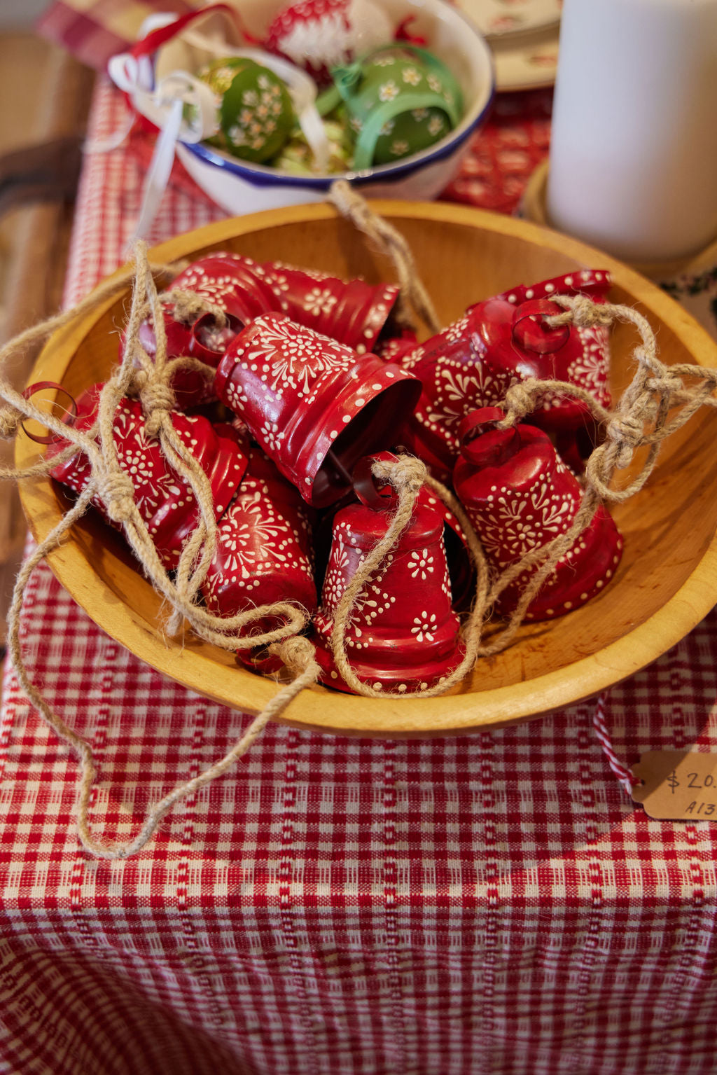 Red Three Cone Bell