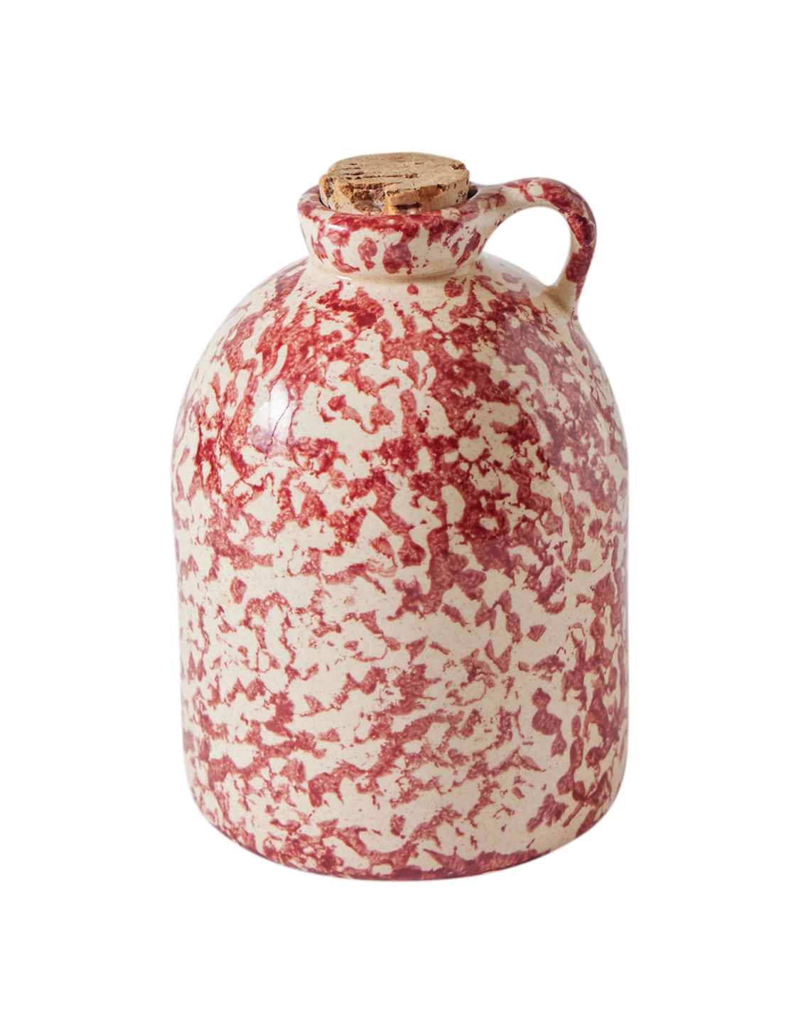 Small Red Spongeware Jug