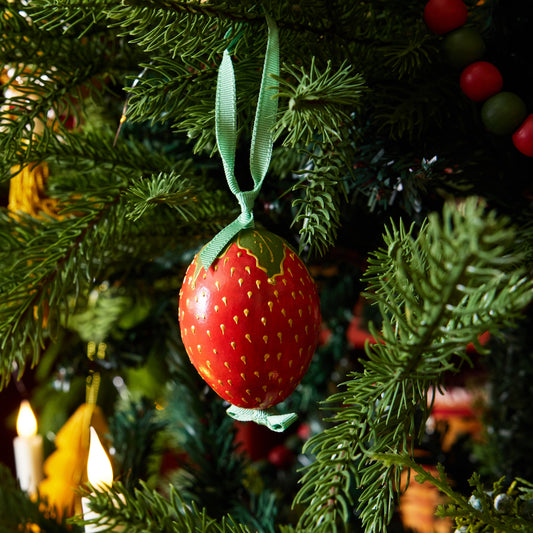 Strawberry Egg Ornament
