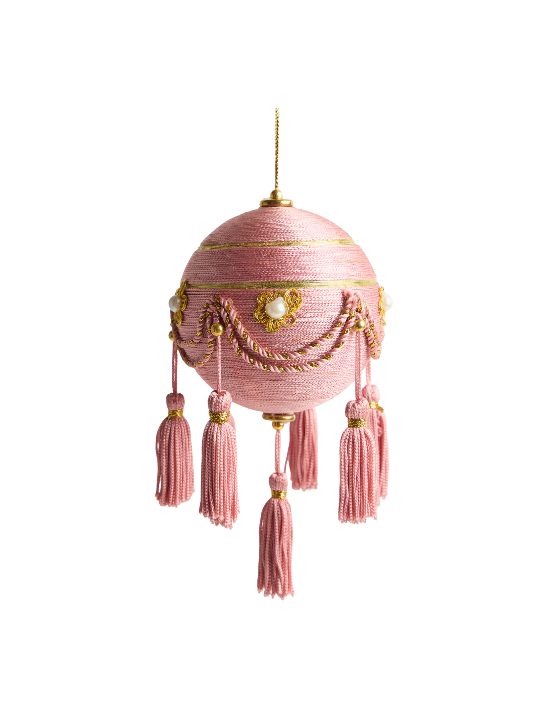 Swag and Tinsel Bauble Ornament