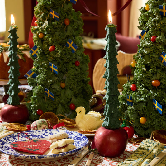 Christmas Tree Candlestick Set