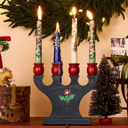 Country Meadow Painted Candle