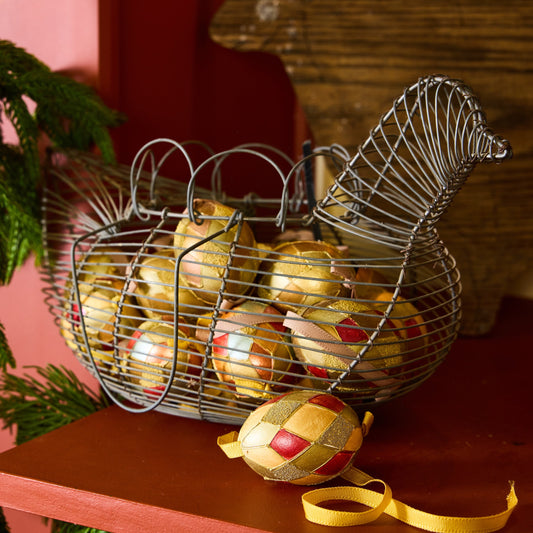 Harlequin Diamond Egg Ornament