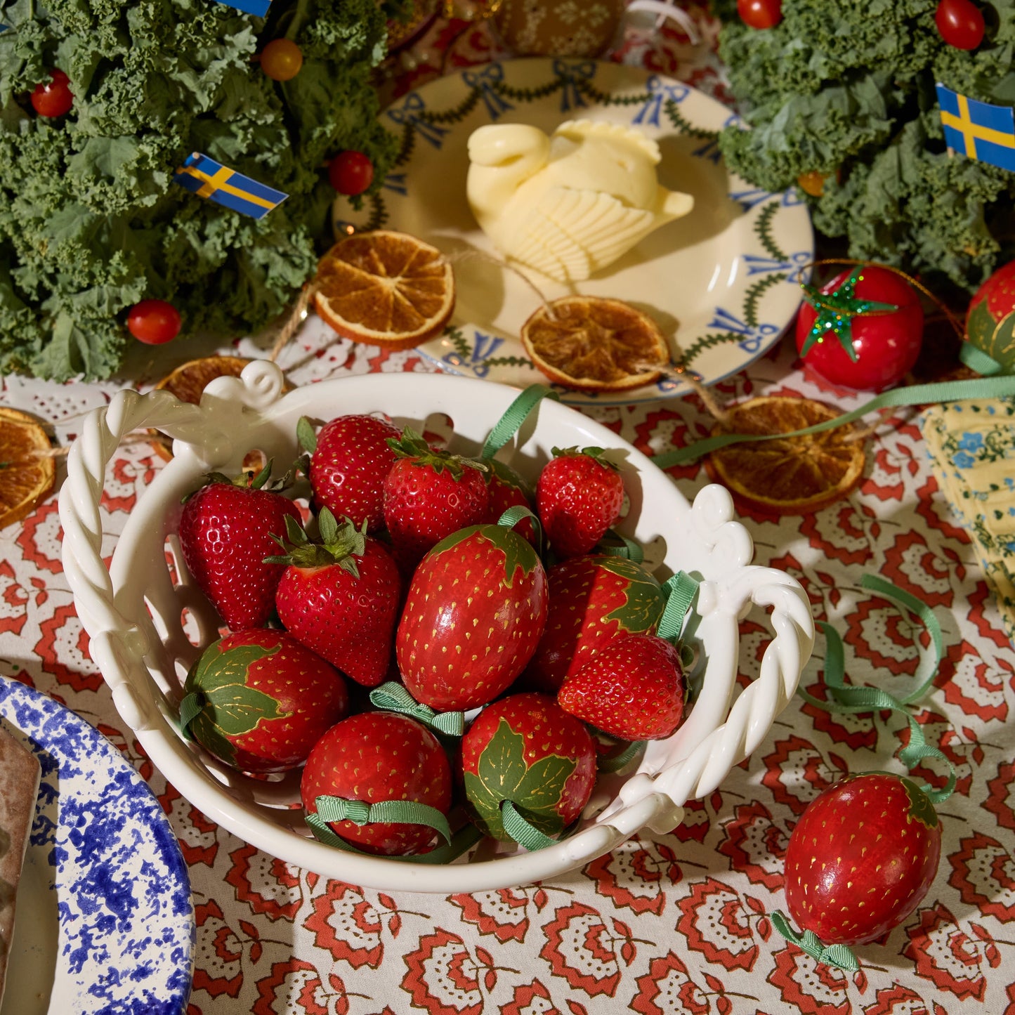 Strawberry Egg Ornament