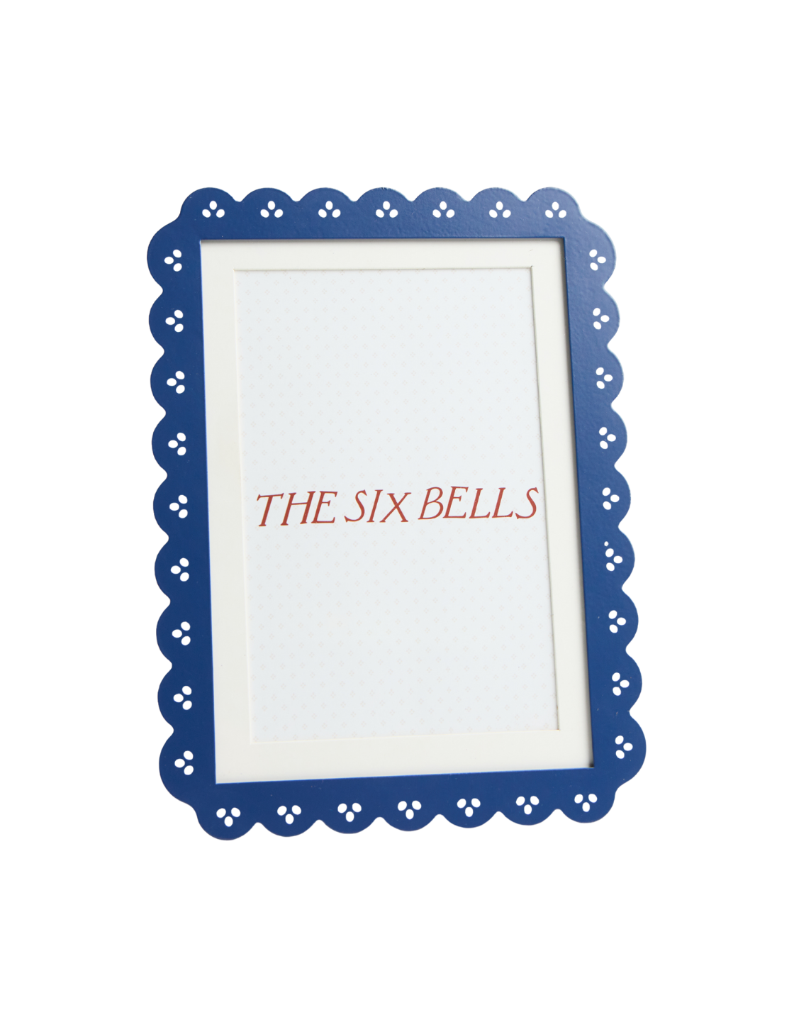 Navy Scalloped Edge Picture Frame