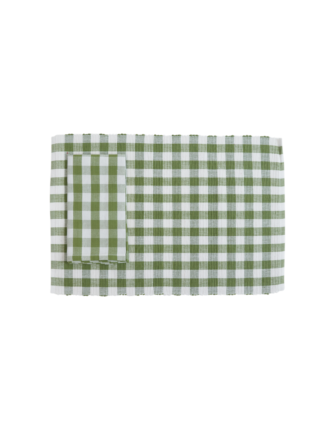 Buffalo Green Check Placemat Napkin Set