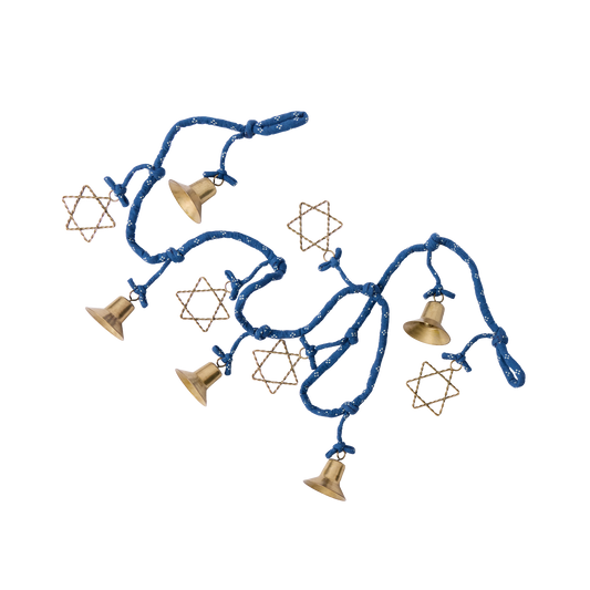 Brass Star Hanukkah Garland