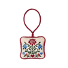 Holiday Floral Needlepoint Ornament
