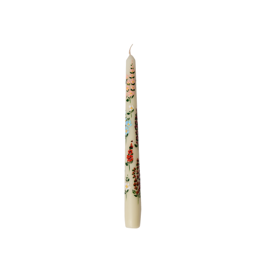 Meadow Song Painted Candle