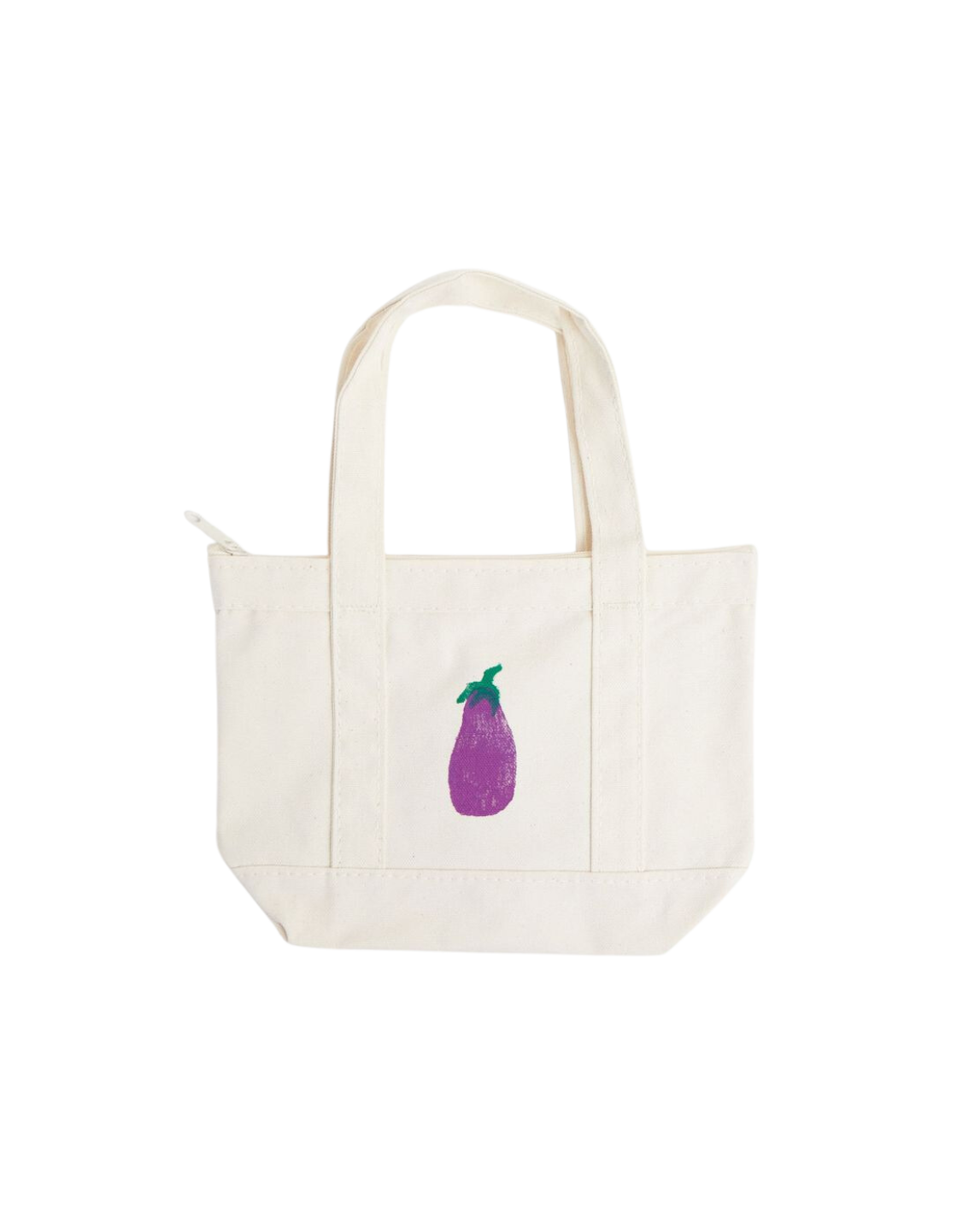 Eggplant Mini Zip Tote – The Six Bells