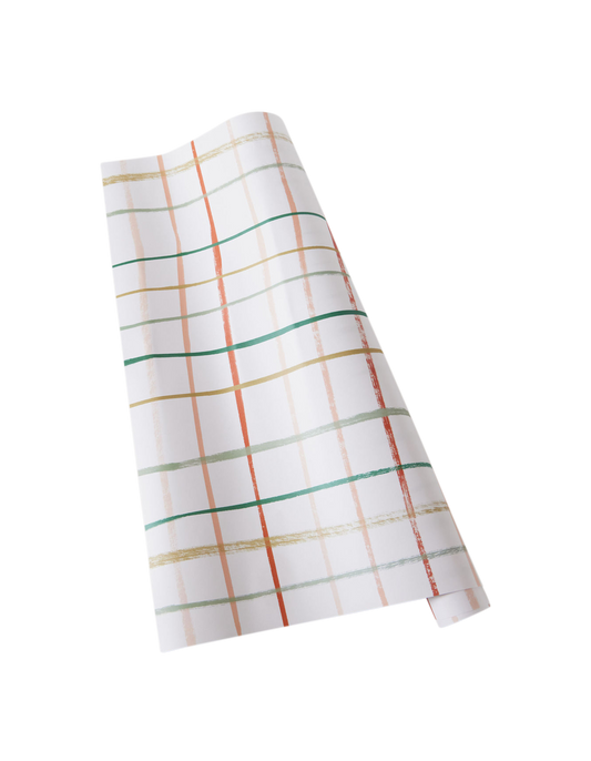 Wonky Plaid Wrapping Paper
