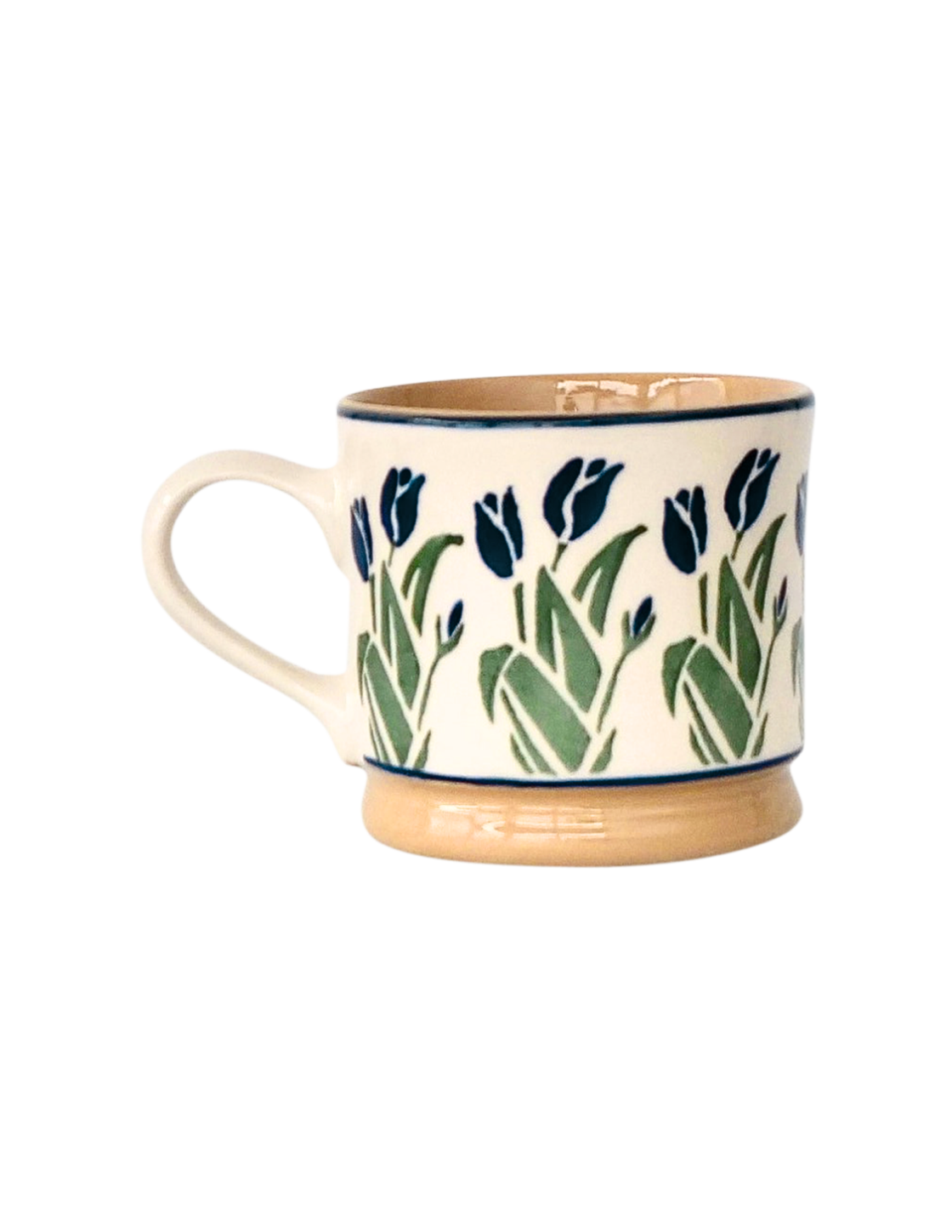 Large Blue Blooms Mug
