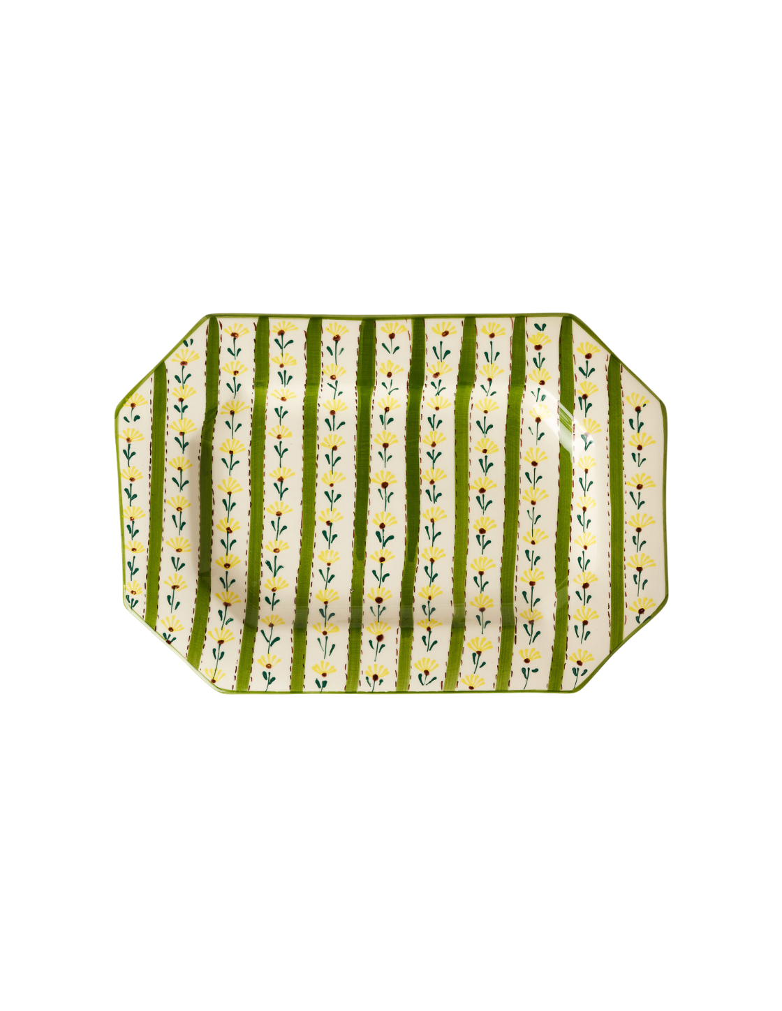 Chita Yellow Octagonal Platter
