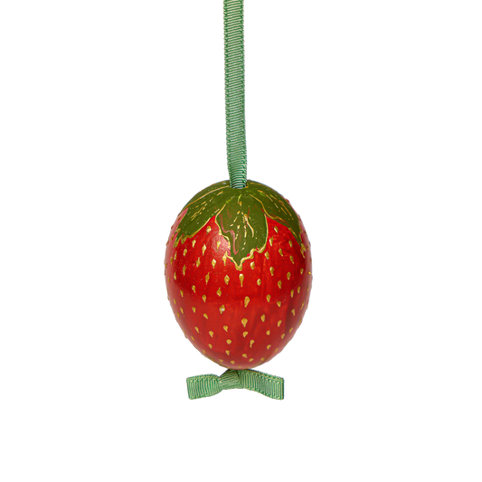 Strawberry Egg Ornament
