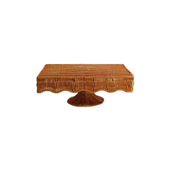 Rectangular Rattan Cake Stand – The Six Bells