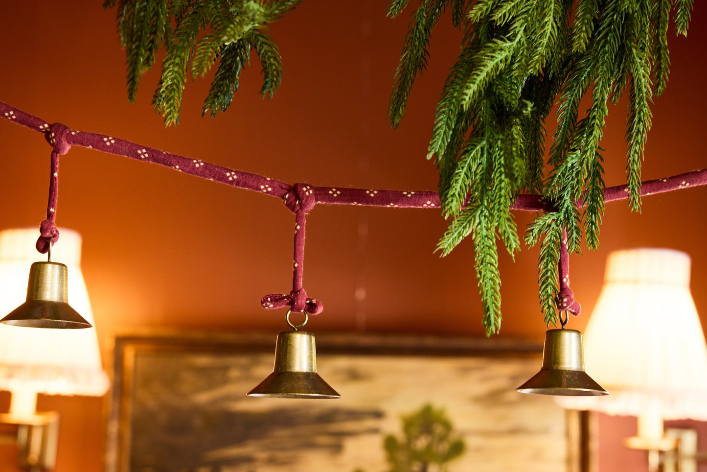 Brass Bell Holiday Garland