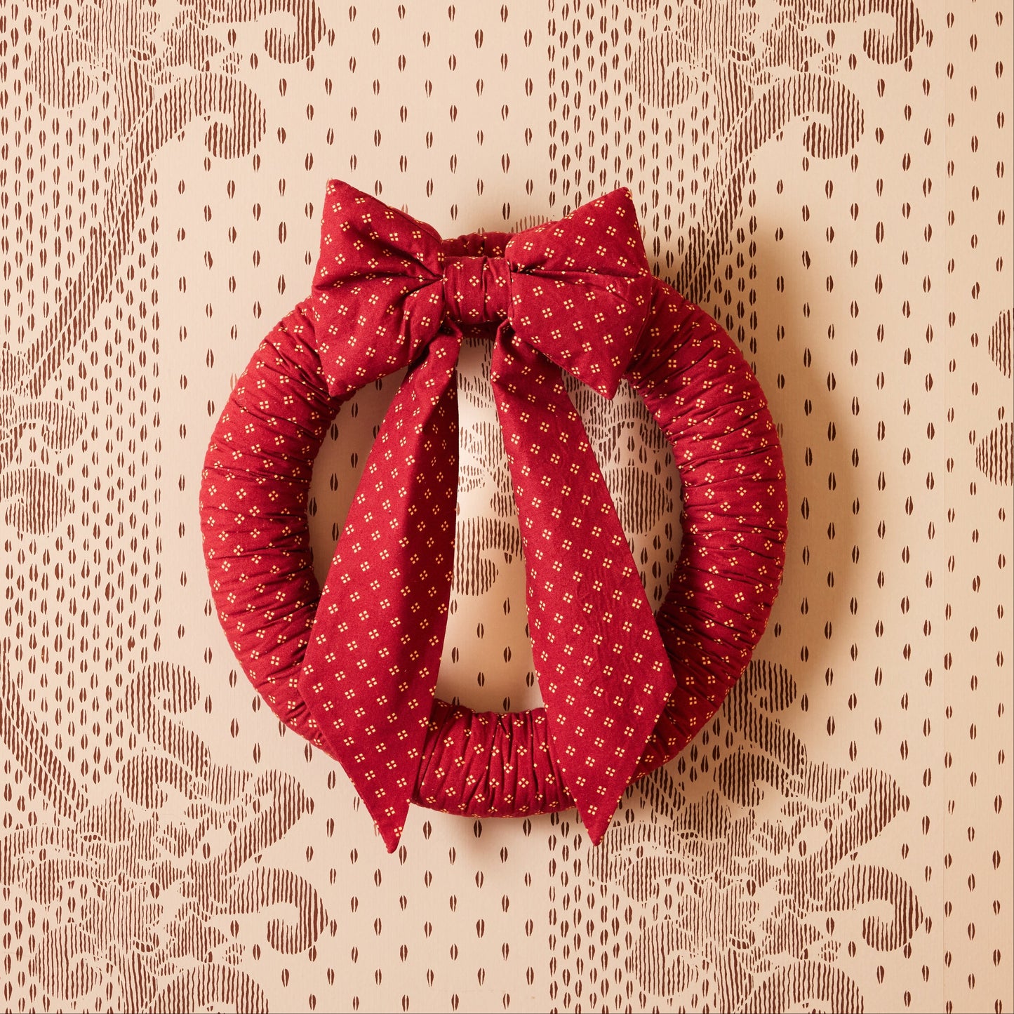 Country Diamond Fabric Wreath