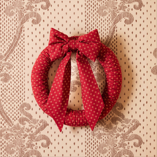 Country Diamond Fabric Wreath