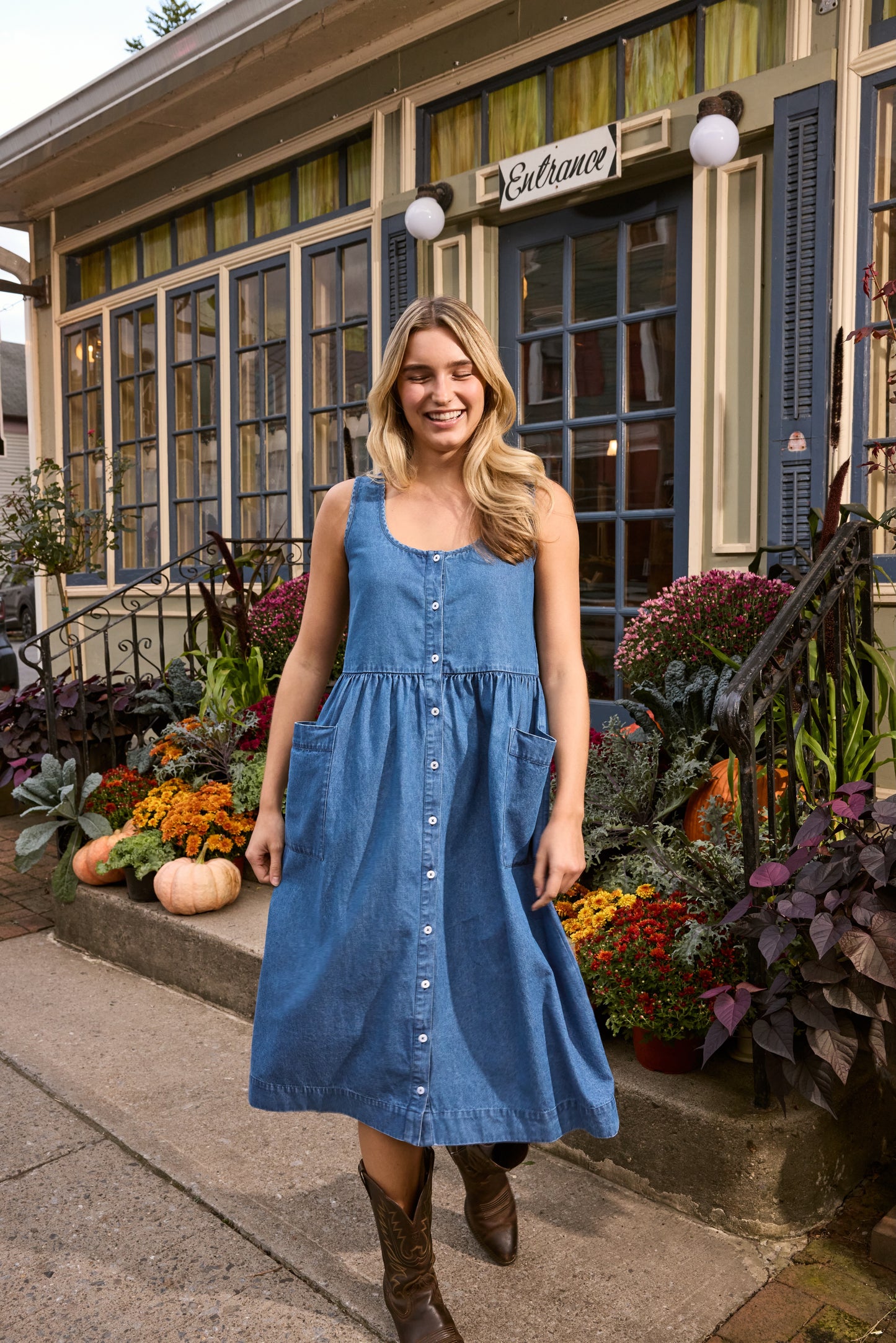 The Work Dress in Denim