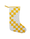 Yellow Diamond Quilted Christmas Stocking