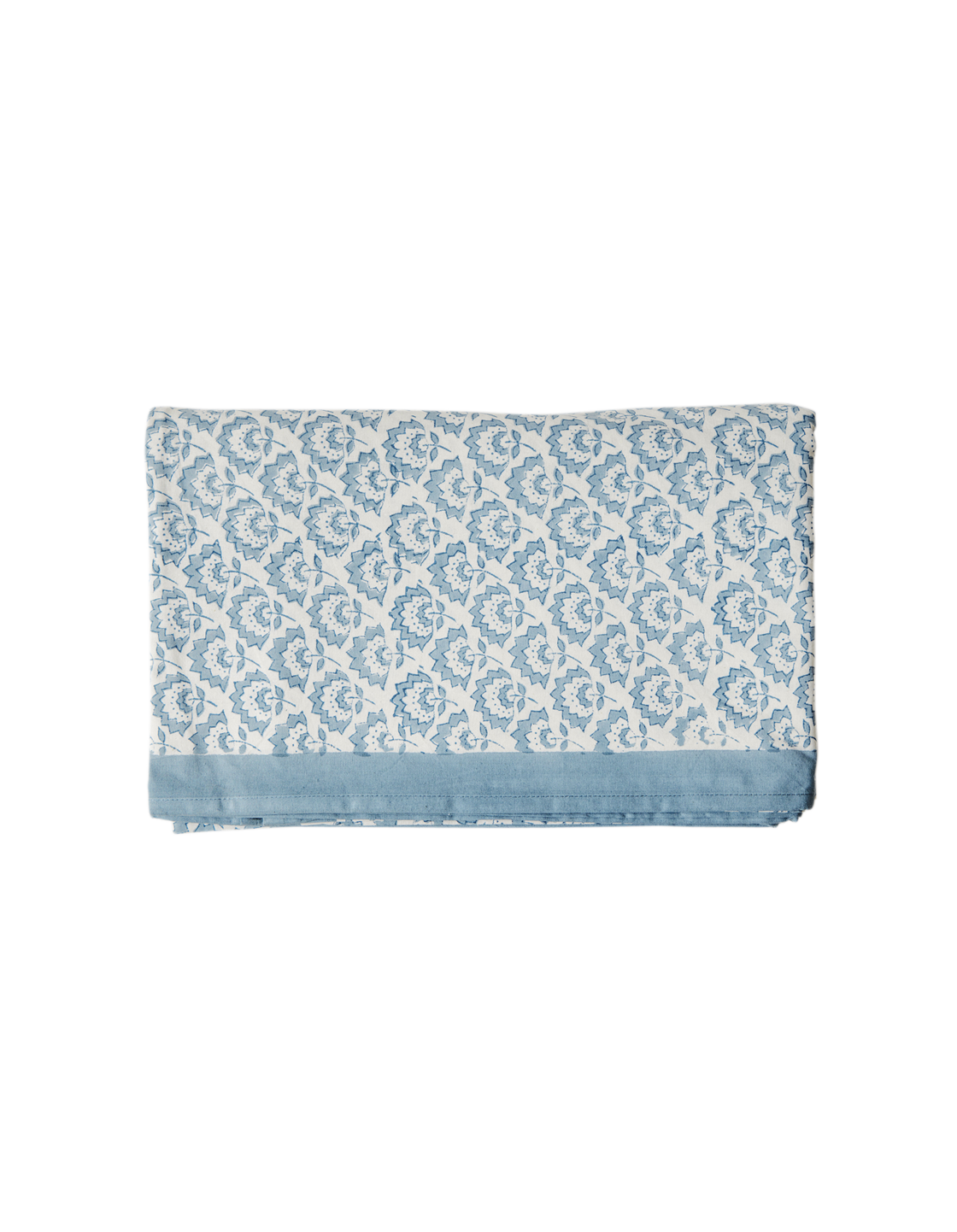 Blue Fan Flower Tablecloth
