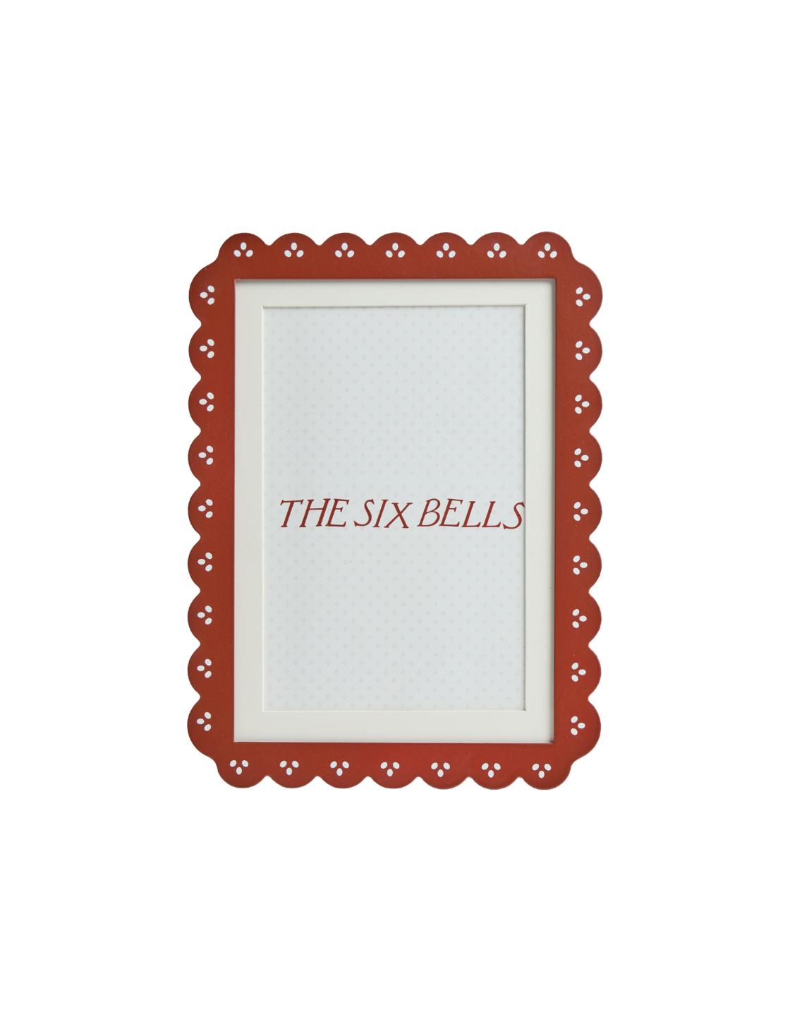 Burgundy Scalloped Edge Picture Frame, 4x6