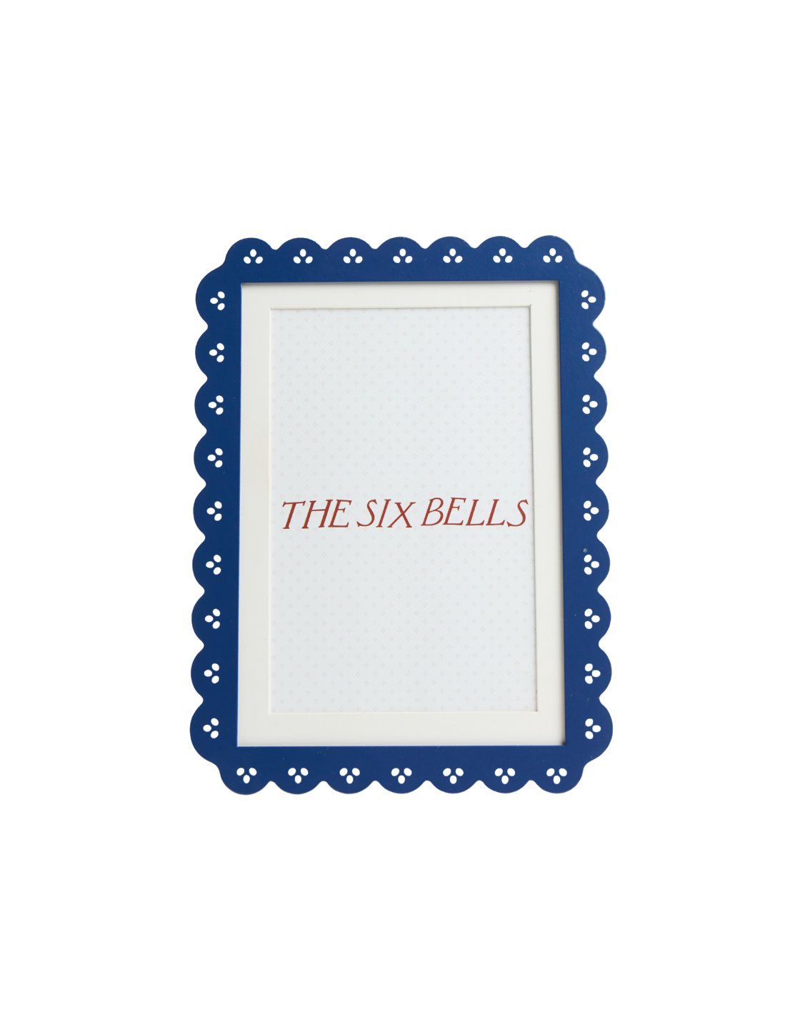 Navy Scalloped Edge Picture Frame