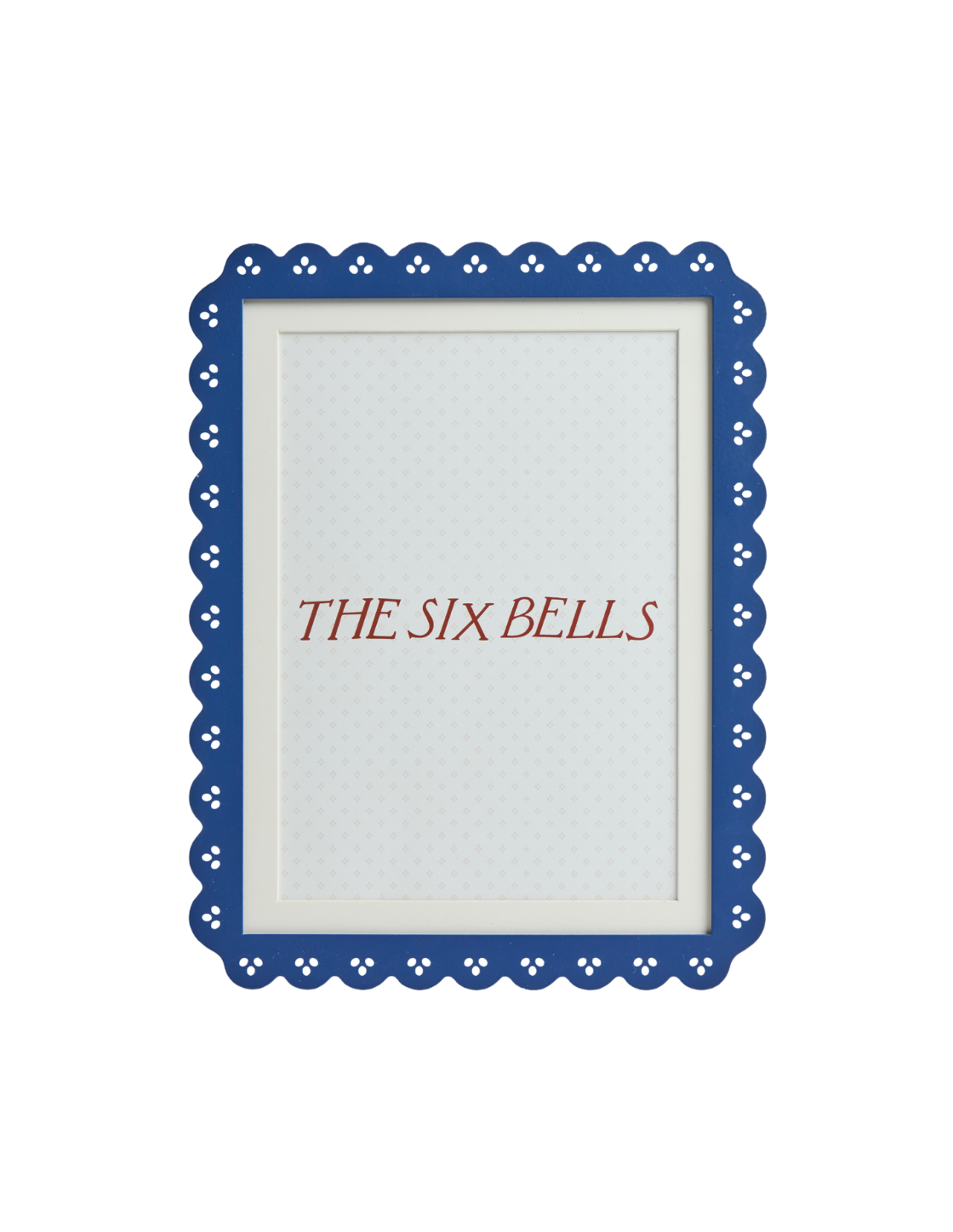 Navy Scalloped Edge Picture Frame