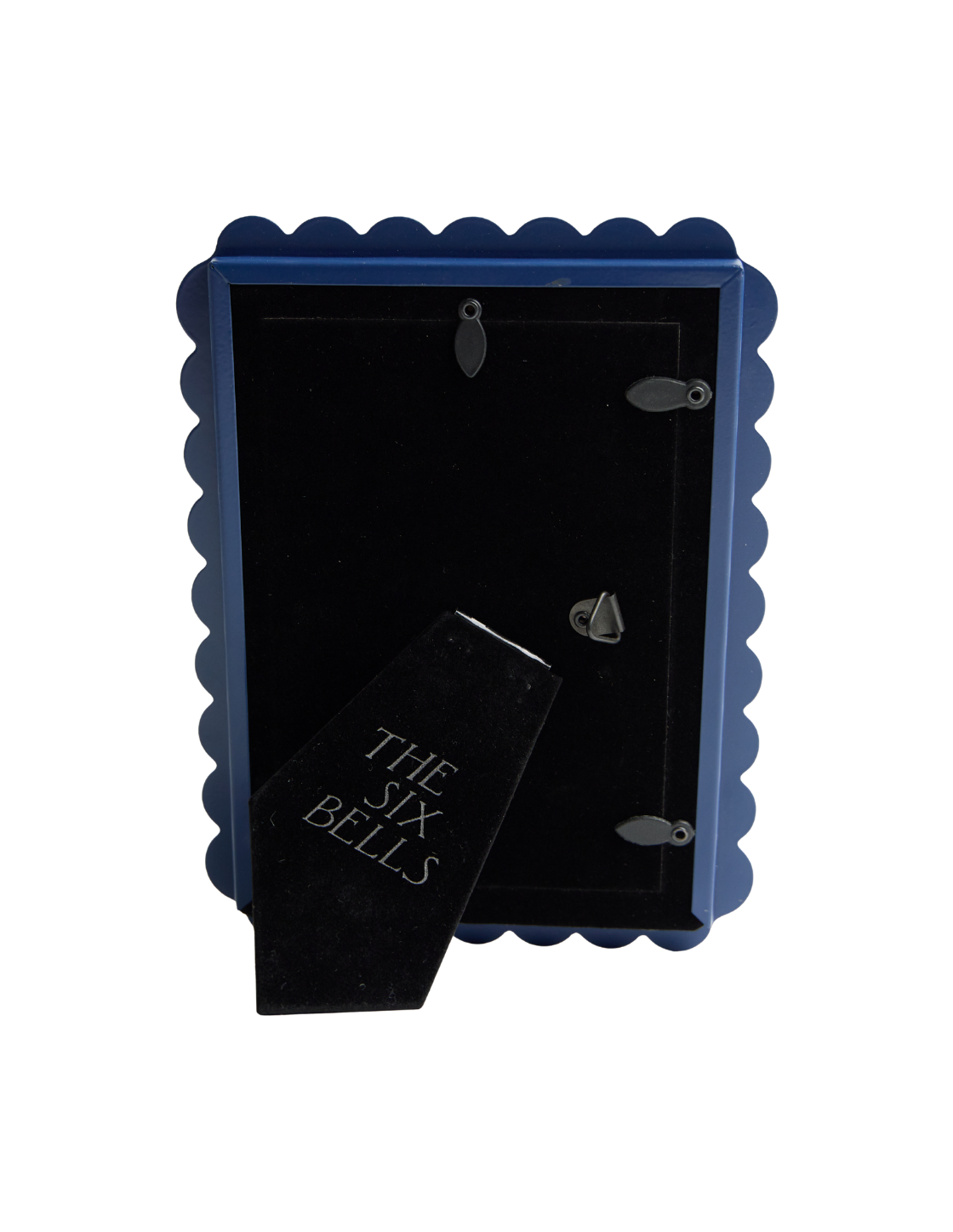 Navy Scalloped Edge Picture Frame