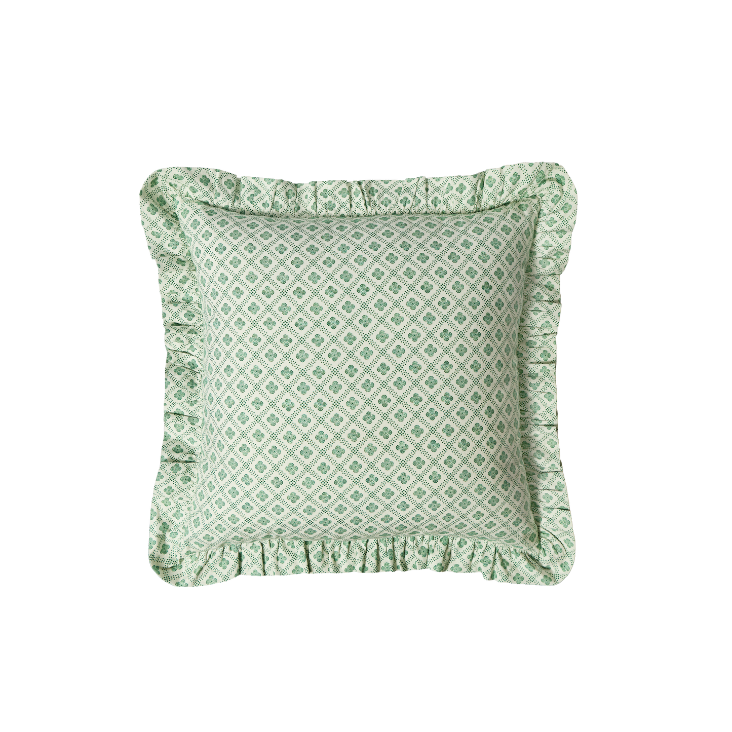 Zwölfermuster Ruffled Throw Pillow