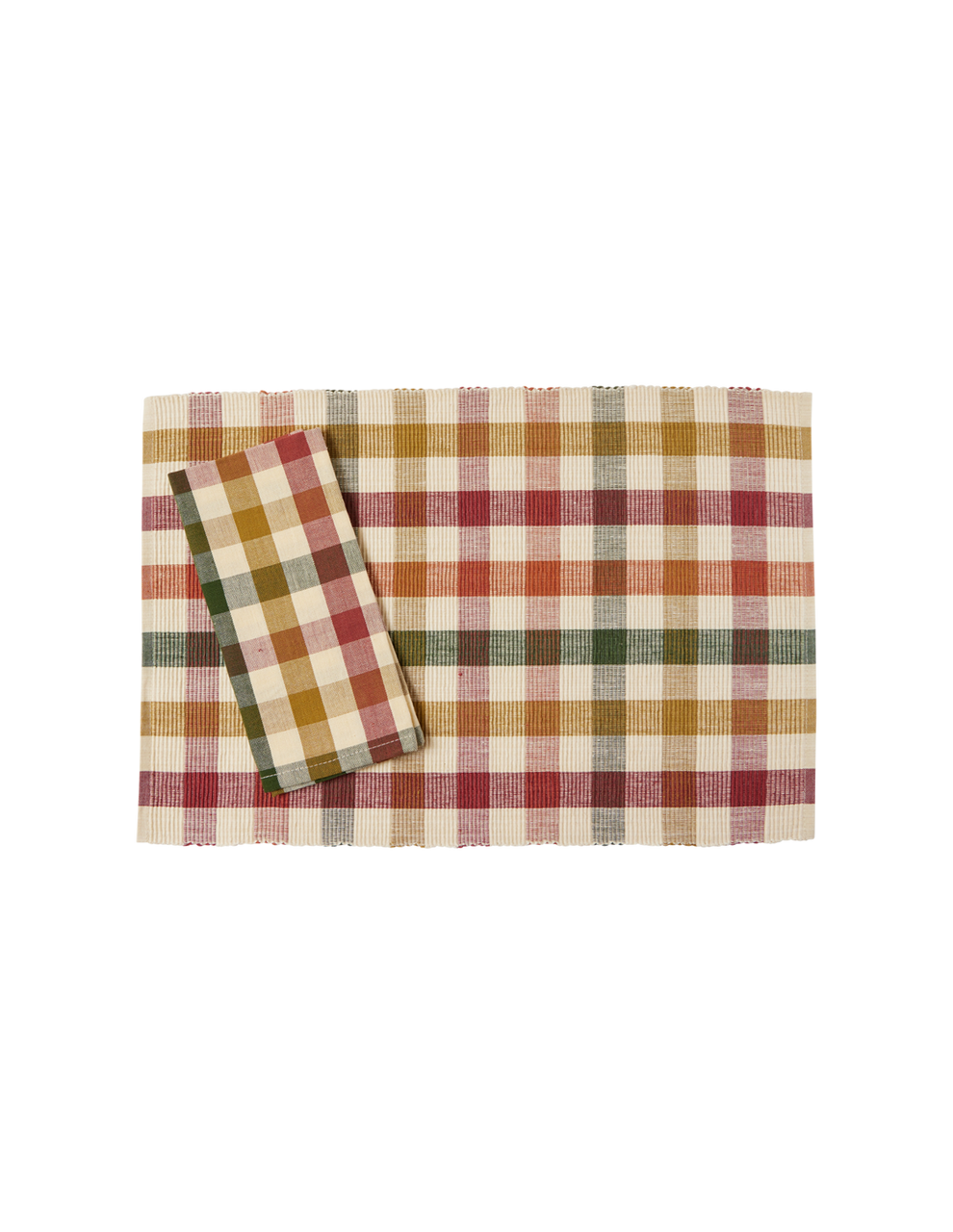 Cambridge Check Placemat Napkin Set The Six Bells