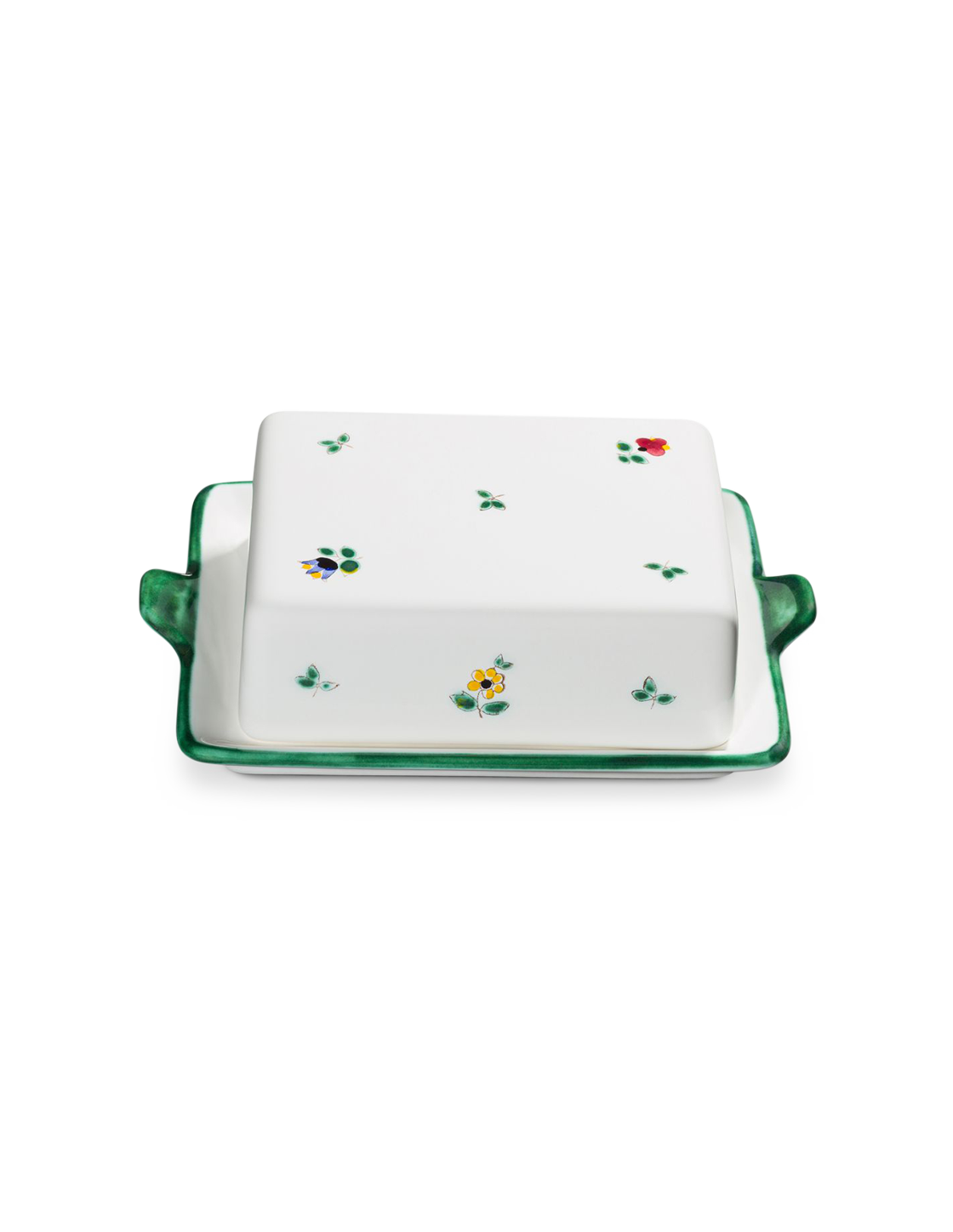 Alpine Flowers Butter Dish